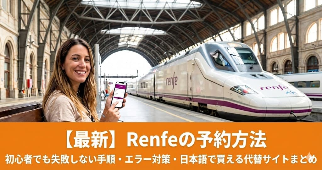 最新Renfeの予約方法のアイキャッチ画像