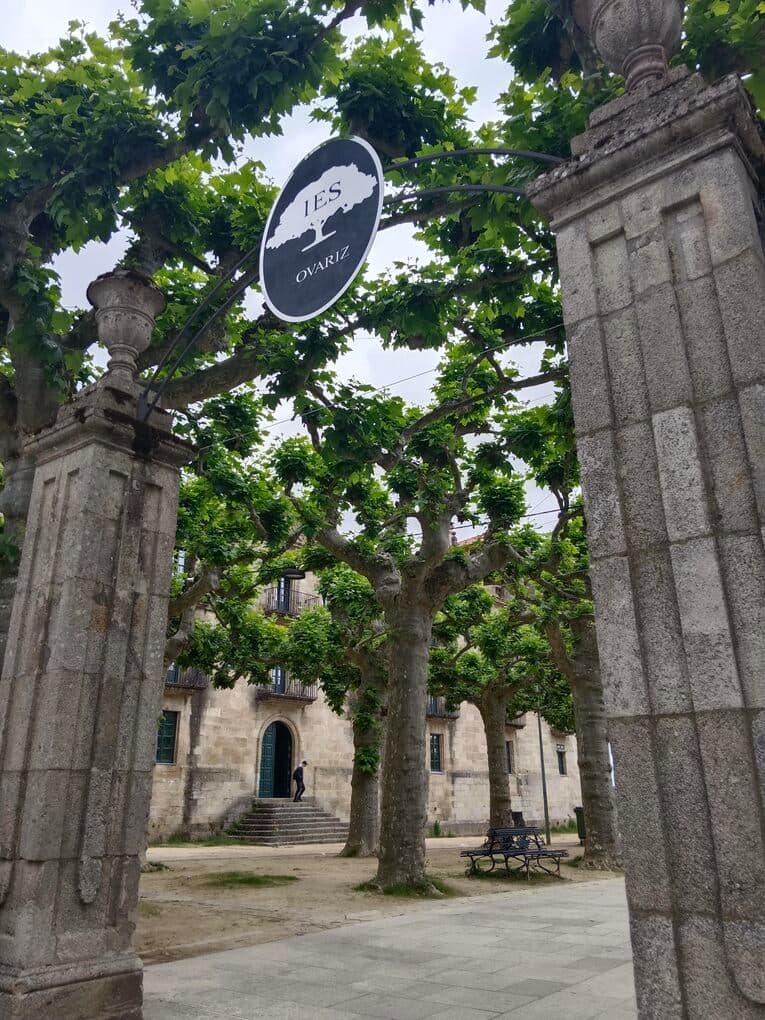あなたの遺した混沌のロケ地・セラノバのIES Celso Emilio Ferreiro高校の正門と並木