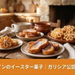 スペインのセマナ・サンタ（聖週間）に食べられる伝統菓子トリハスとフローレス。2026年のトレンドとガリシア地方の食文化を解説する記事のアイキャッチ画像