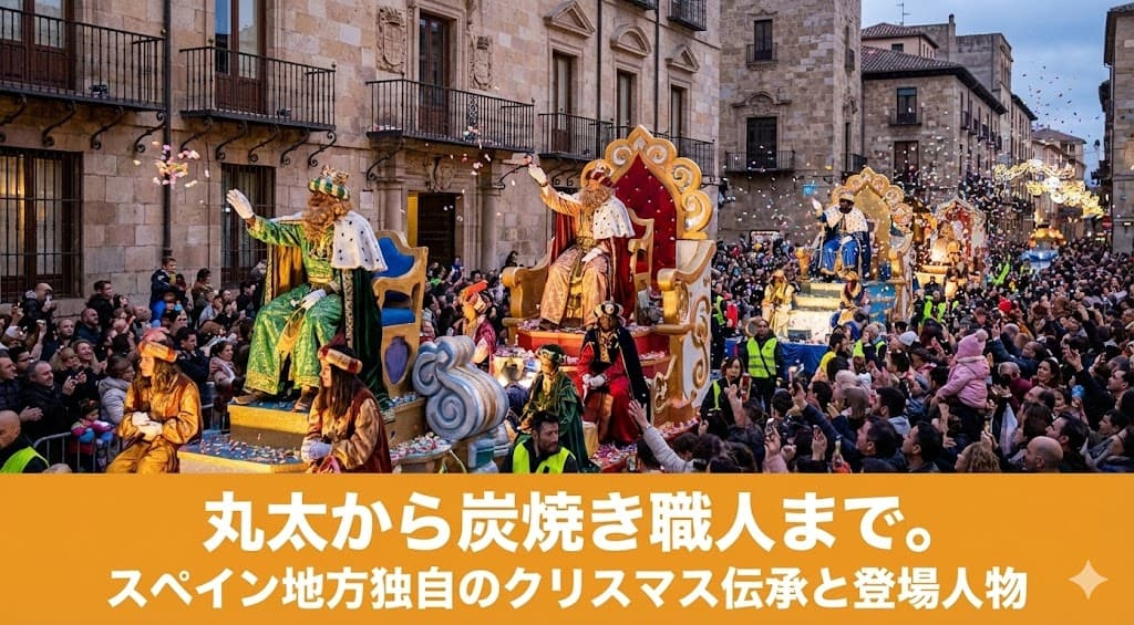 Reyes MagosのCabalgataの様子