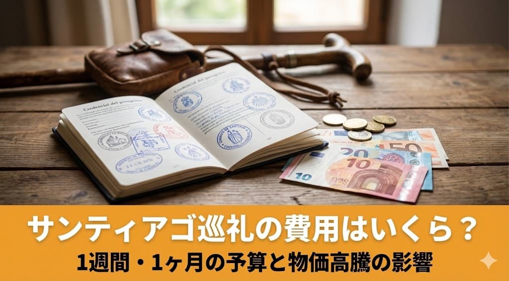 【2026年版】サンティアゴ巡礼の費用と予算目安｜クレデンシャルとユーロ現金でリアルな物価を解説