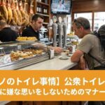 スペインのバルで過ごす巡礼者の写真