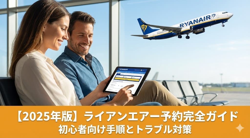 ライアンエアーの予約手順を解説する最新ガイド｜予約している乗客のイメージ