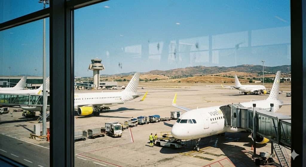 空港にならぶブエリングの飛行機